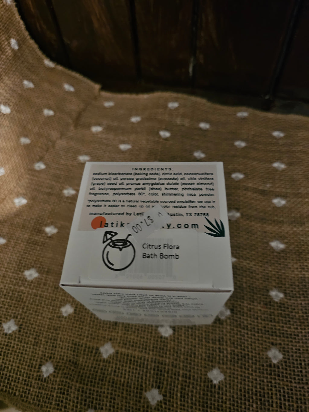 Plant Lady Citrus Flora Bath Bomb