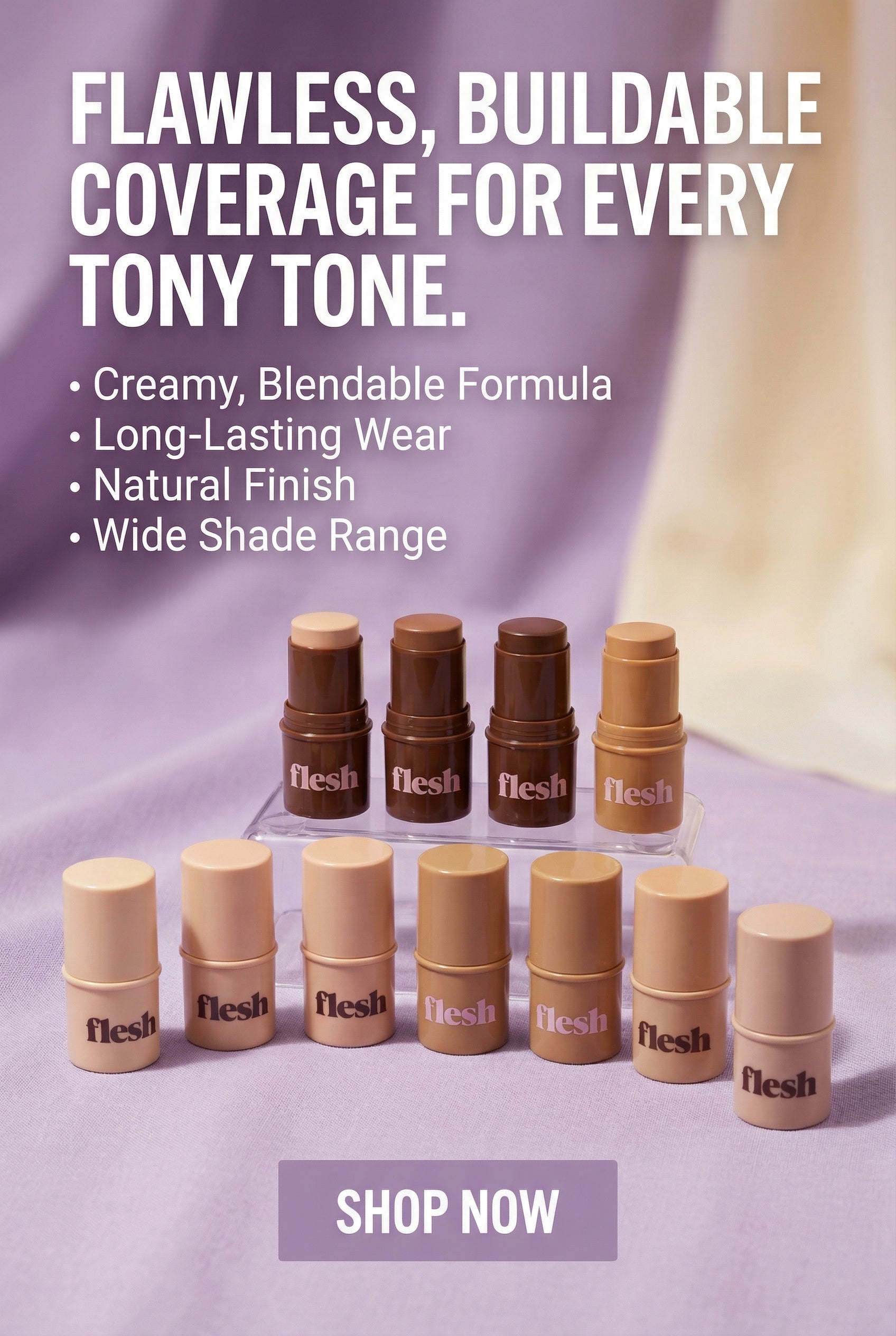 Firm Flesh Thick Stick Foundation 2 PAK