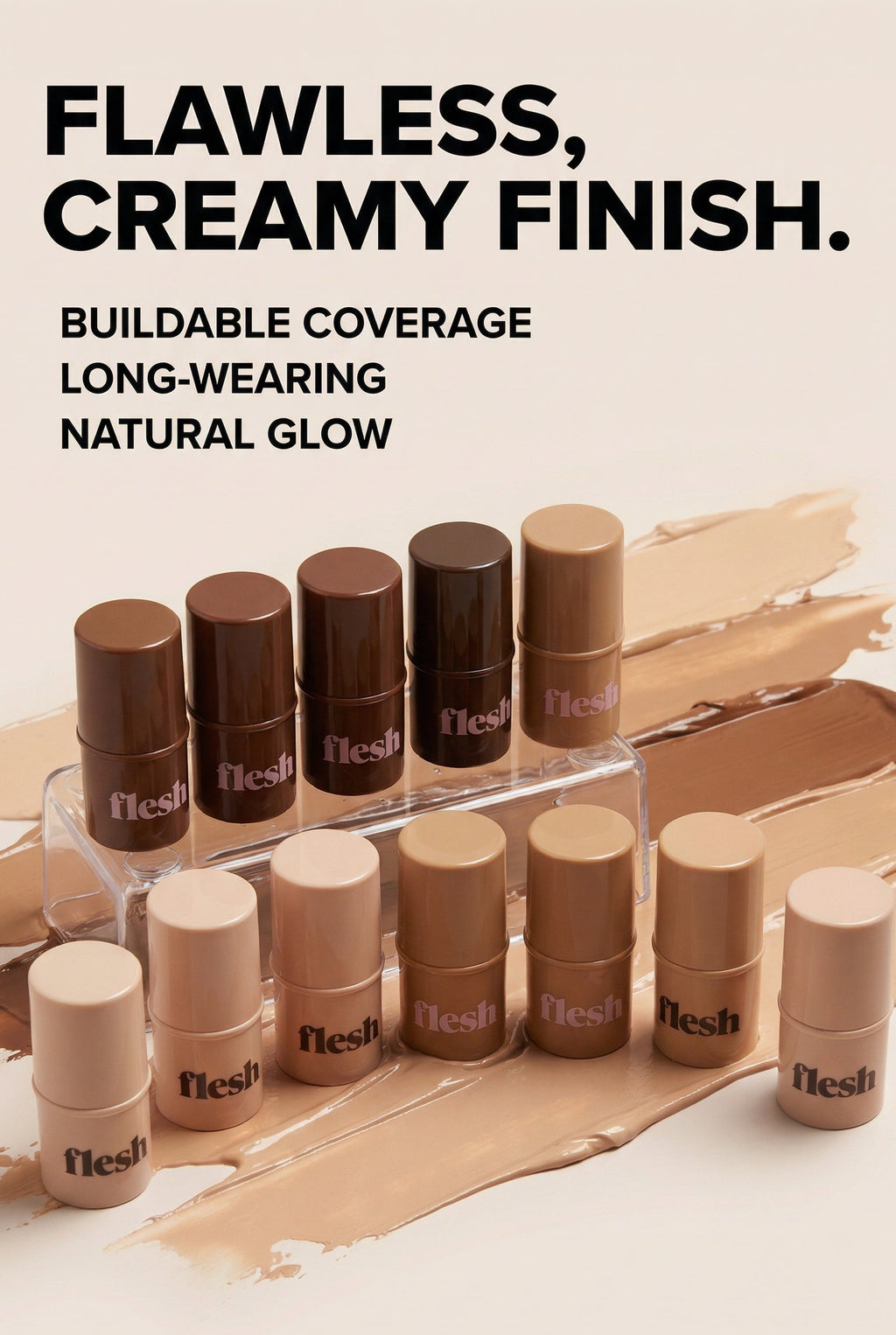 Firm Flesh Thick Stick Foundation 2 PAK