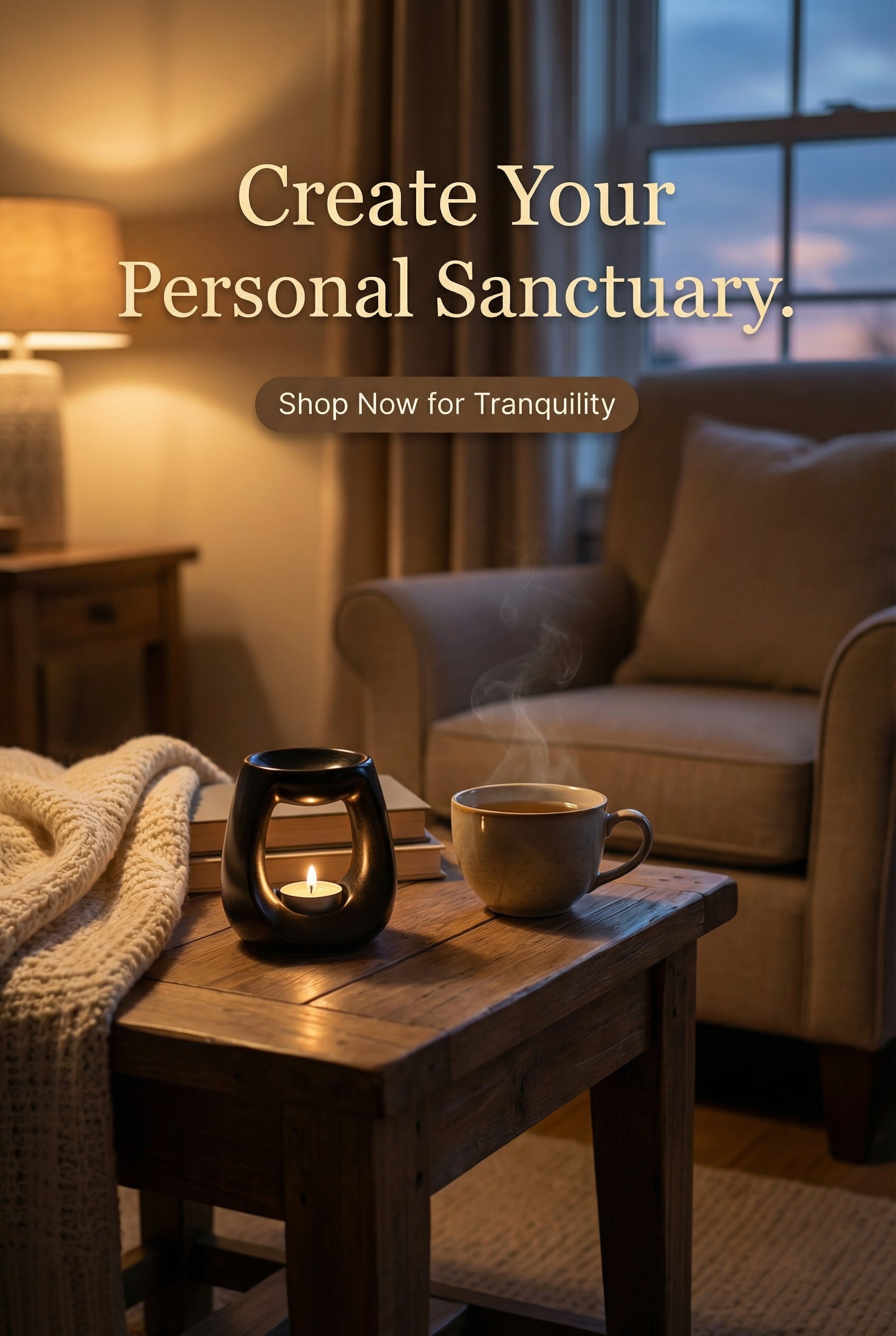 Ceramic Wax / Oil burner with Tea Light